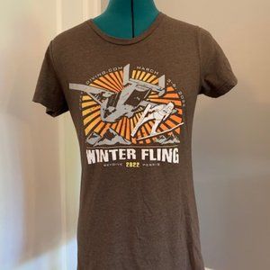 GSG Brown Skydiving Event T-Shirt from Winter Fling 2022 - Size M